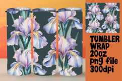 FASHIONABLE PNG for 20oz Tumbler , Flower Pattern Product Image 1