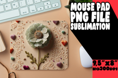 WHIMSICAL MOUSE MAT FUN IDEAS, 3D Flower Product Image 1