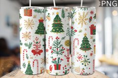 Christmas Tree Tumbler Wrap -High Quality 300 Dpi Product Image 1