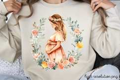 Mothers Day Pregnant Sublimation PNG Product Image 1