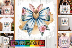 Playful TSHIRT Art Ideas PNG, Easter Bow Product Image 1