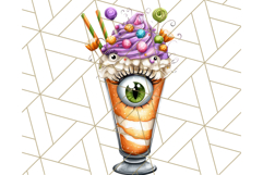Ghost Café PNG Clipart, Cute Ghost Baristas Halloween Treats Product Image 3