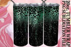 Leopard Print Tumbler Wrap - Glamorous Sparkle 20oz Product Image 1