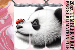 Bright Sublimation 20oz tumbler wrap, Cute Animals Product Image 1