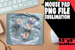 3D Flower Hole Mouse Pad for Sublimation Design PNG Product Image 1