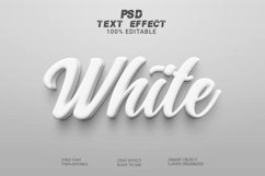 White Editable text effect , 3d font Style Product Image 1