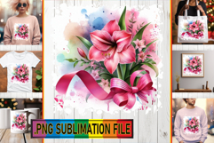 Joyful TOTE BAG Gift Ideas PNG, Flowers Product Image 1