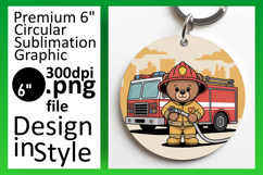 Lovely Round Design for Keychains , Cute Bear Product Image 1