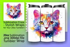 Purrfect Tumbler Moments: Sublimation Magic Product Image 1