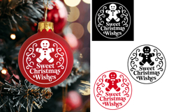 Sweet Christmas Wishes Ornament Ball, Christmas Svg  Product Image 1