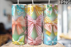 Spring Fling Bow Tumbler Wrap -High Quality 300 Dpi Product Image 1