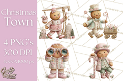 Gingerbread Clipart Christmas Cookie Builders Clip Art PNG Product Image 1