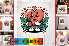 Unique TSHIRT PNG Gift Ideas, Valenines Heart Product Image 1