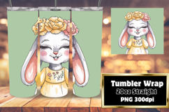 Creative 20oz Tumbler Template , Cute Bunny Product Image 1