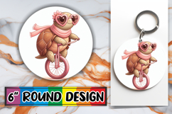 Timeless Circle Car Coasters PNG, Turtle Product Image 1