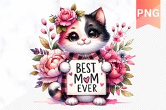 Best Mom Ever Sublimation - Mother's Day Clipart PNG Design Product Image 1