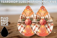 BLISSFUL Teardrop Earrings Design, Christmas Bow Product Image 1