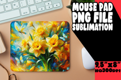 Cozy Mouse Pad Sublimation Magic, Flowers Product Image 1