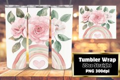 Bright 20oz Tumbler Wrap with Rainbow Design Product Image 1
