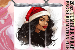 Serene Days 20oz tumbler wrap, Xmas Girl Product Image 1