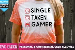 Single Taken Gamer SVG | Funny Valentine SVG Product Image 4