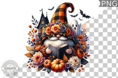 Halloween Gnome Sublimation - Clipart PNG Design Product Image 1