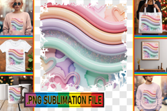 Charming TOTE BAG Art PNG, Pattern Product Image 1