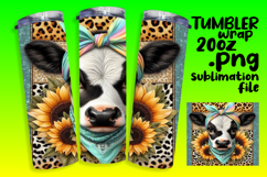 CHARMING 20oz PNG Tumbler Wrap , Cute Animals Product Image 1