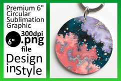 Trendy Circle Design Sublimation Artwork , Abstract Pattern Product Image 1