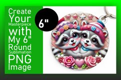 Lovely Round Design for Keychains , Sweet Animals Product Image 1