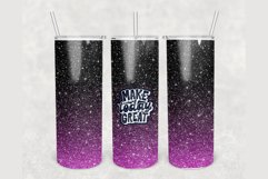 Make Today Great Black Purple Ombre 20oz tumbler sublimation Product Image 1