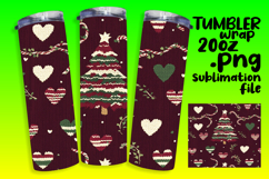 20oz Tumbler Wrap for Personalization , Holiday Product Image 1