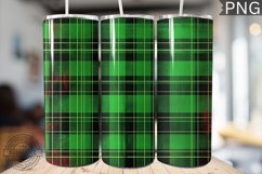 Green Christmas Plaid Tumbler Wrap - High Quality 300 Dpi Product Image 1
