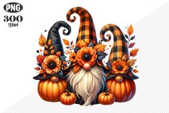 Halloween Gnomes Sublimation - Clipart PNG Design Product Image 1