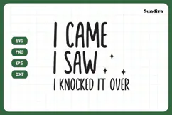 Christmas Cat Bandana Quotes SVG | I Knocked It Over Product Image 3
