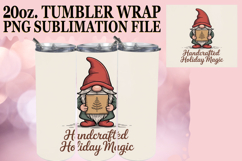 Vibrant Journeys 20oz tumbler wrap, Holiday Gnome Product Image 1