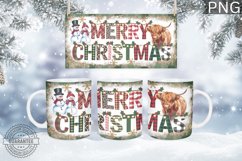 Merry Christmas Mug Wrap - Christmas Mug Sublimation Product Image 1