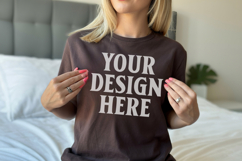 Dark Chocolate Gildan 18500 Hoodie Mockup, G18000 Hoodie Mod Product Image 1