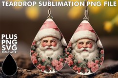 Charming Teardrop Earrings PNG, Christmas Product Image 1