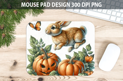 Watercolor Rabbit Mouse Pad Sublimation - Animal PNG Product Image 1