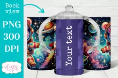 Cute astronaut sippy cup sublimation PNG, Kids tumbler PNG Product Image 2