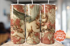 Cupid Vintage Valentine Tumbler | Valentine Tumbler Wrap Product Image 1