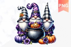 Halloween Gnome Sublimation - Clipart PNG Design Product Image 1
