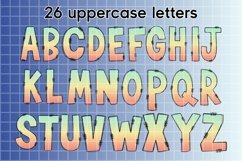 Summer Alpha Set PNG's &amp; 10 Cliparts Elements Product Image 2