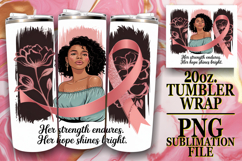 Blissful travels 20oz tumbler wrap, Cancer Product Image 1