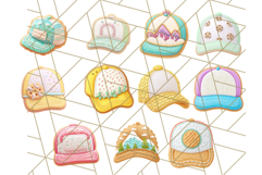 Baseball Cap Cookie Clipart PNG, Fun Hats in Cute Styles Png Product Image 7