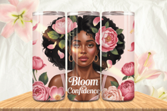 Black Girl Magic Black Woman Positive mind 20oz Tumbler wrap Product Image 1