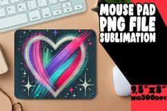 cheerful mouse pad Inspirational PNG, Heart Product Image 1