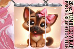 Joyful Escape 20oz tumbler wrap, 3D Dog Product Image 1