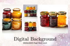 Jam Background Fruit Jam Mason Jar Wallpaper Jam Backdrop_95 Product Image 1